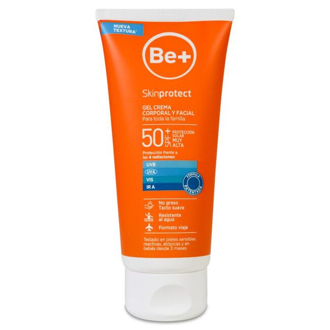 Be+ Skin Protect Gel Crema Spf50+, 100 ml