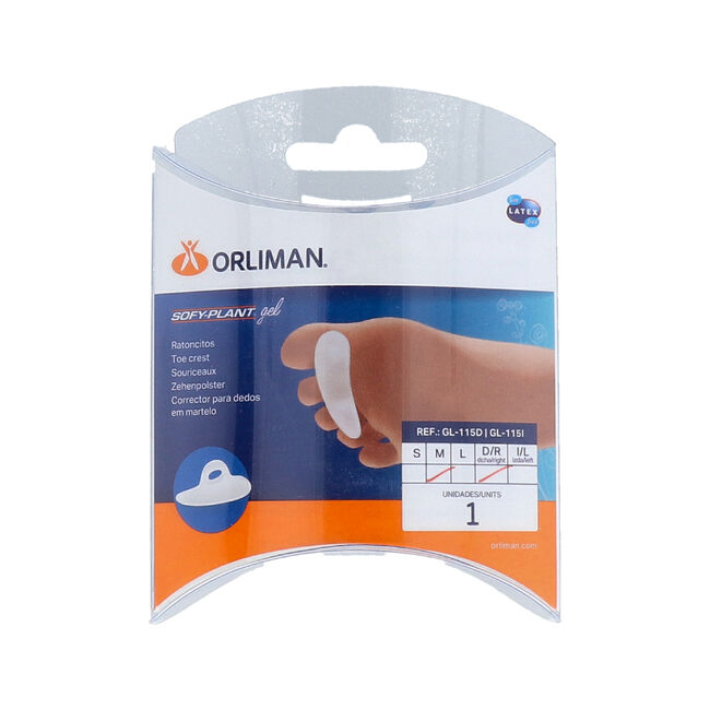 Orliman FEETPAD Ratoncito en Gel ACP918 Derecho Talla M, 1 Unidad