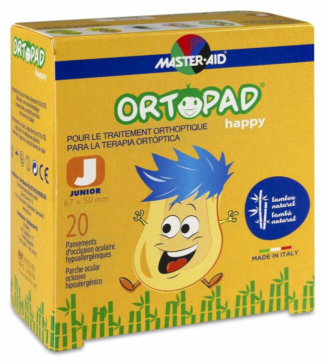 Ortopad Parches Happy Junior, 20 Uds