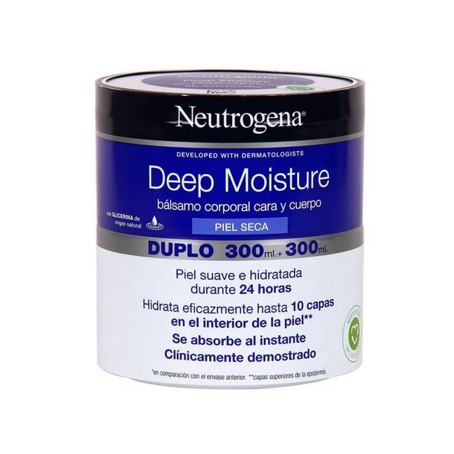 Duplo Neutrogena Comfort Balm Hidratación Profunda Cara y Cuerpo, 2 x 300 ml
