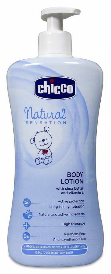 Chicco Natural Sensation Crema Corporal, 500 ml