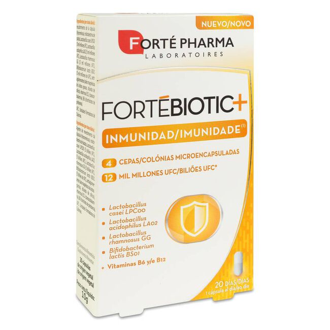 Forté Pharma Fortébiotic+ Inmunidad, 20 Cápsulas