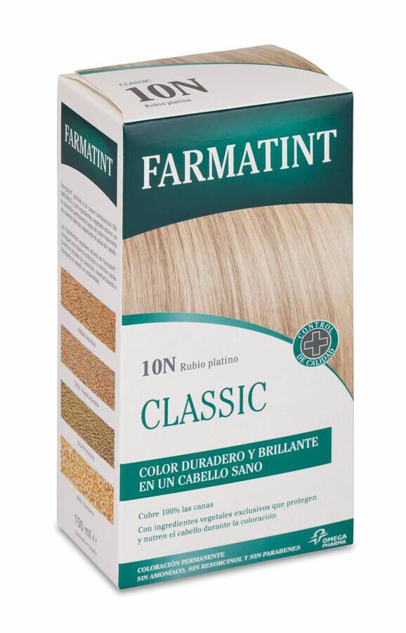 Farmatint Tinte Capilar 10N Rubio Platino, 1 Ud