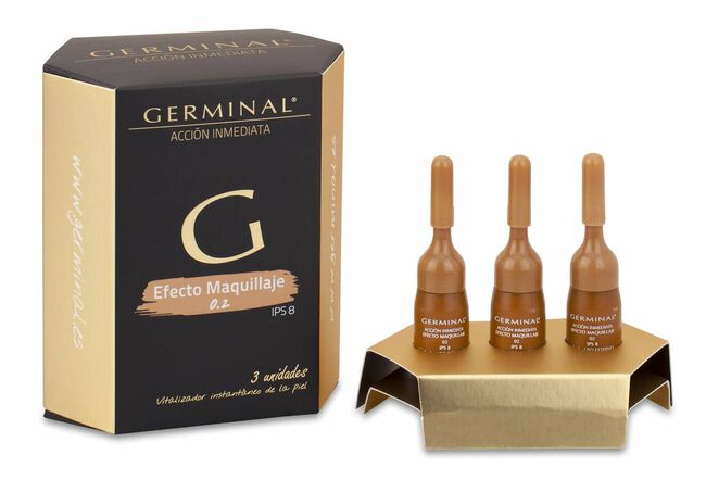 Germinal Acción Inmediata Efecto Maquillaje Tono 02 SPF 8, 3 Ampollas