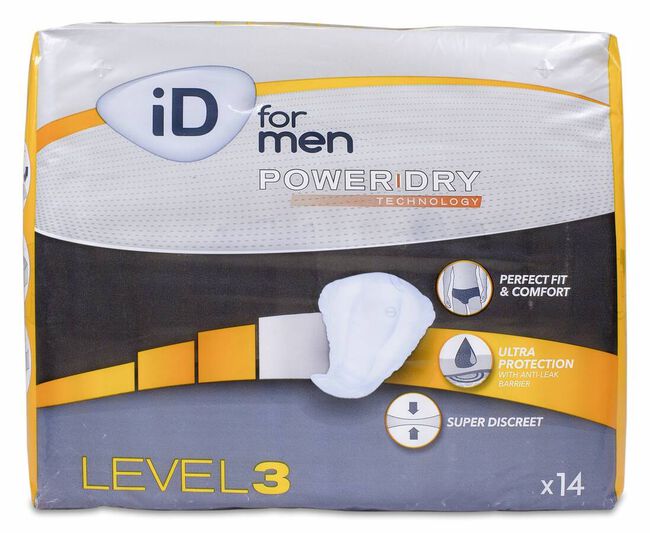 iD for Men Power Dry Level 3, 14 Uds