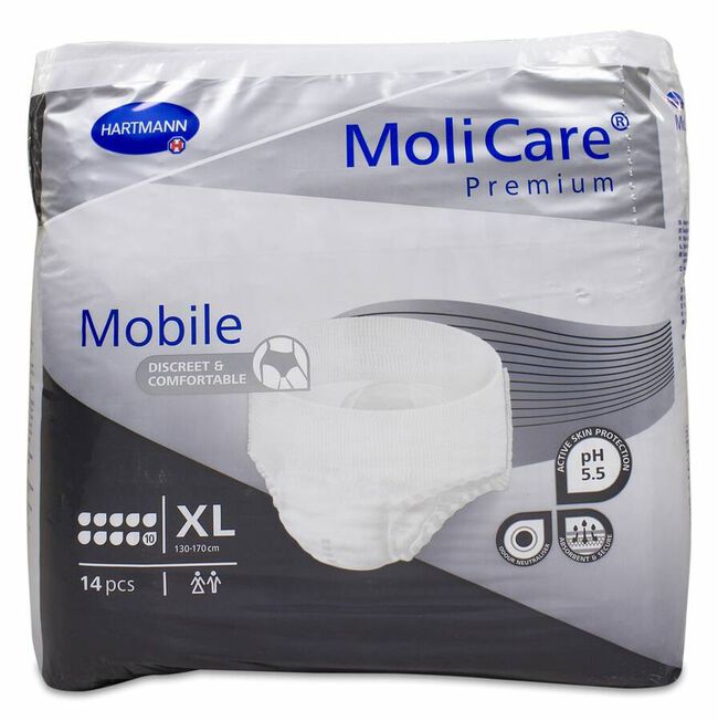 Molicare Premium Mobile 10 Drops Talla XL, 14 Uds