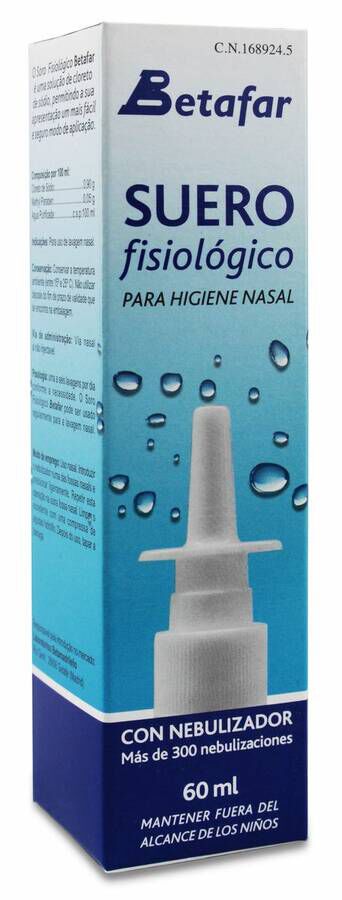 Betafar Suero Fisiológico para higiene nasal 500 ml