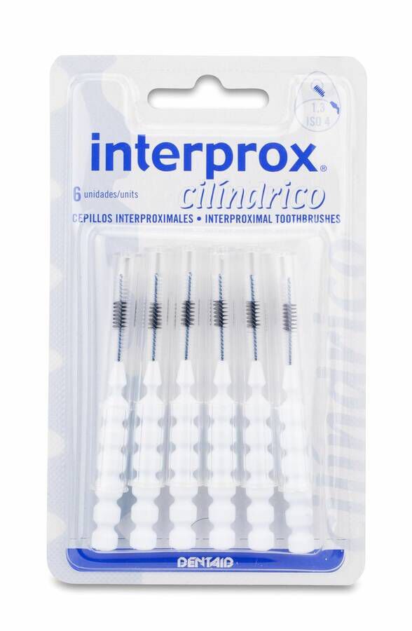 Interprox Cilíndrico Cepillo, 6 Uds