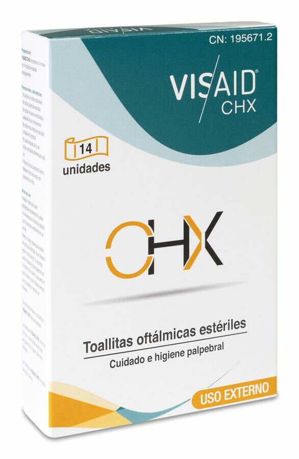 Visaid CHX Toallitas Oftálmicas, 14 Uds