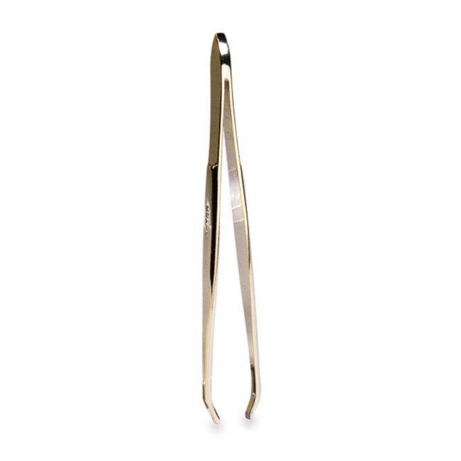 Beter Pinza de Depilar Punta de Cangrejo Dorada, 1 Ud