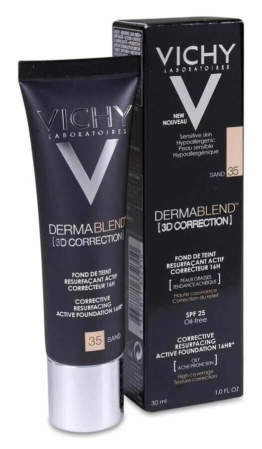 Vichy Dermablend 3D Correction Color 35 Sand, 30 ml