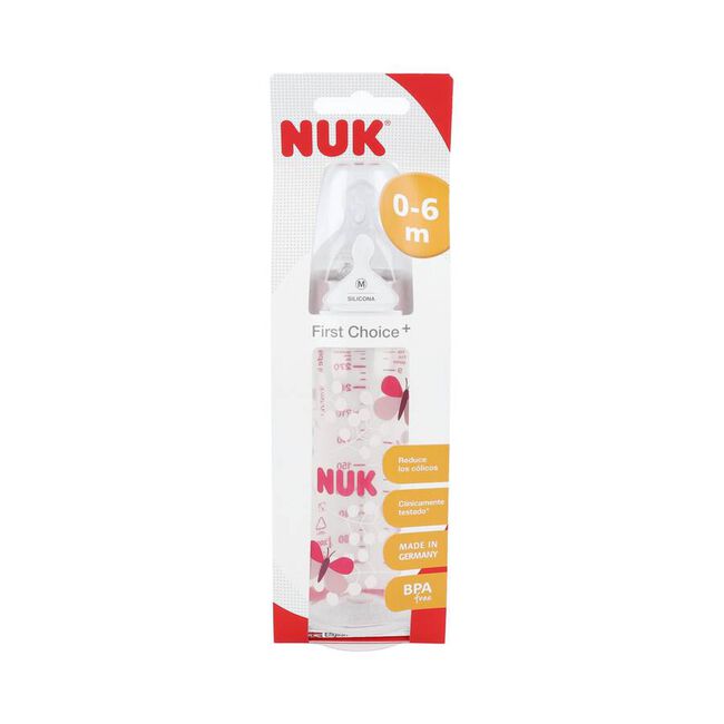 Nuk Biberón First Choice Plus 0 a 6 meses, 300 ml