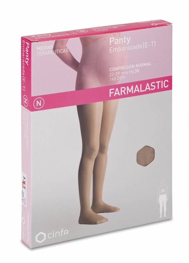 Panty Farmalastic Embarazada de Compresión NormalTalla Extra-Grande Color Beige, 1 Ud