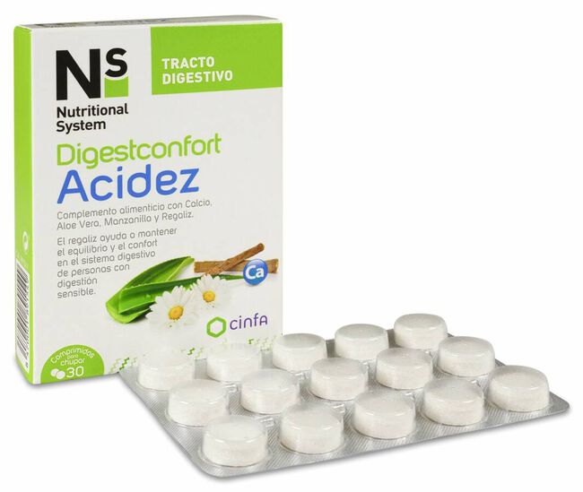 Ns Digestconfort Acidez, 30 Comprimidos