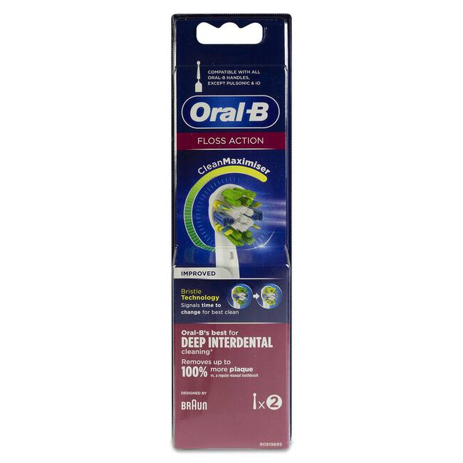 Oral-B Floss Action Cabezales de Recambio, 2 Unidades