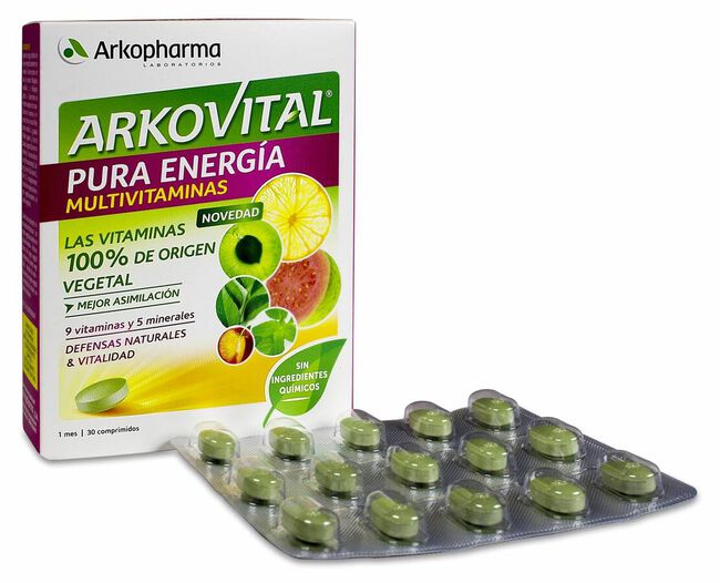 Arkopharma Arkovital Pura Energía, 30 Comprimidos