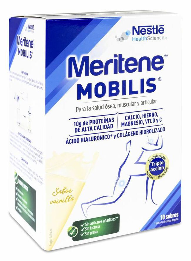 imagen de Meritene Mobilis Vainilla, 10 Sobres