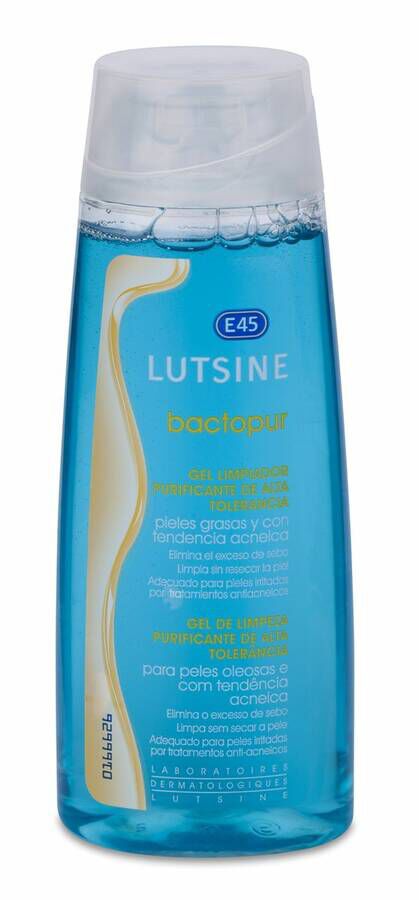 Lutsine Bactopur Gel Limpieza Piel Grasa, 200 ml