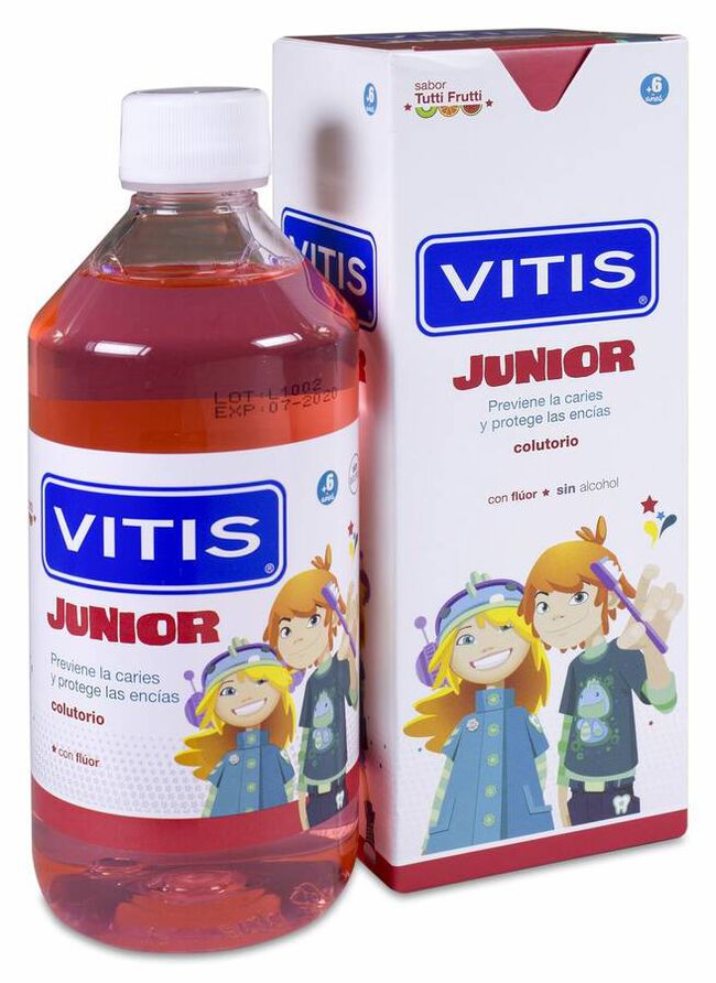Vitis Junior Colutorio Sabor Tutti Frutti, 500 ml