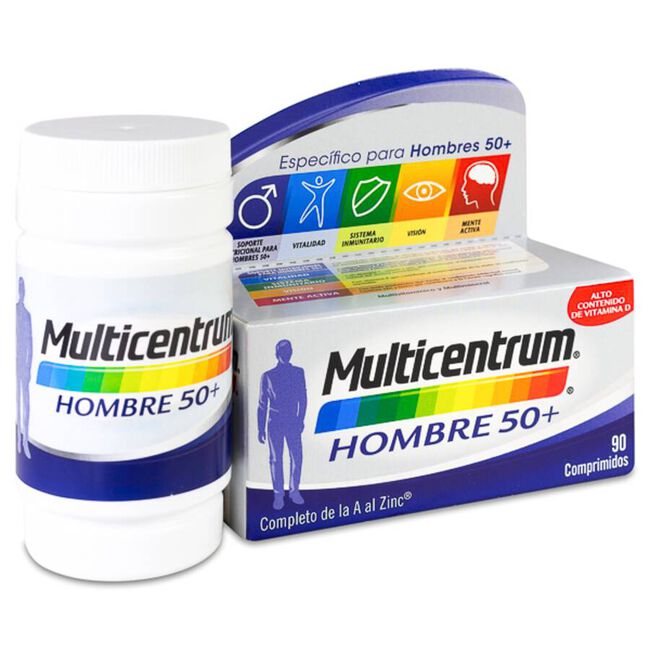 Multicentrum Hombre 50+, 90 Comprimidos