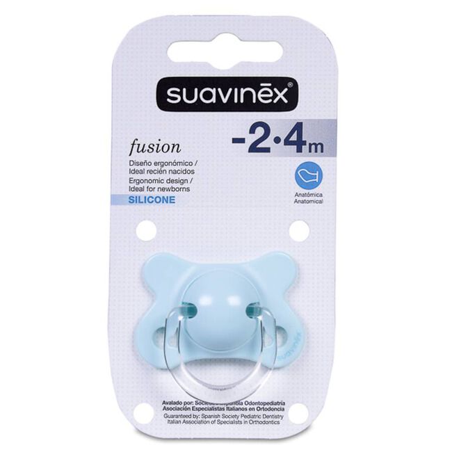 Suavinex Chupete Fusion -2/4 Meses Tetina Anatómica Silicona, 1 Ud