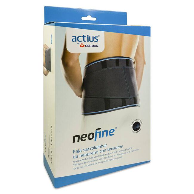 Orliman Actius Faja Sacro-Lumbar de Neopreno Reforzada Talla 4 ACN603, 1 Unidad