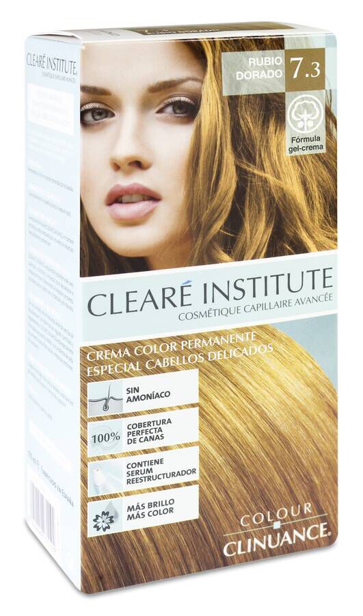 Cleare Institute Tinte Permanente Rubio Dorado 7.3