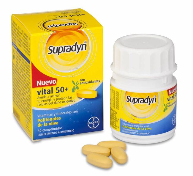 Supradyn Vital 50+ Antiox, 30 Comprimidos