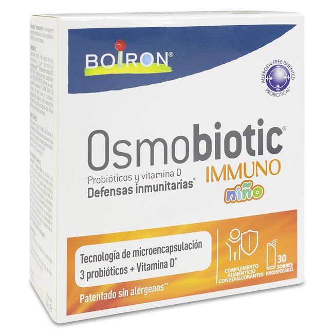 Boiron Osmobiotic Inmuno Niño, 30 Sobres