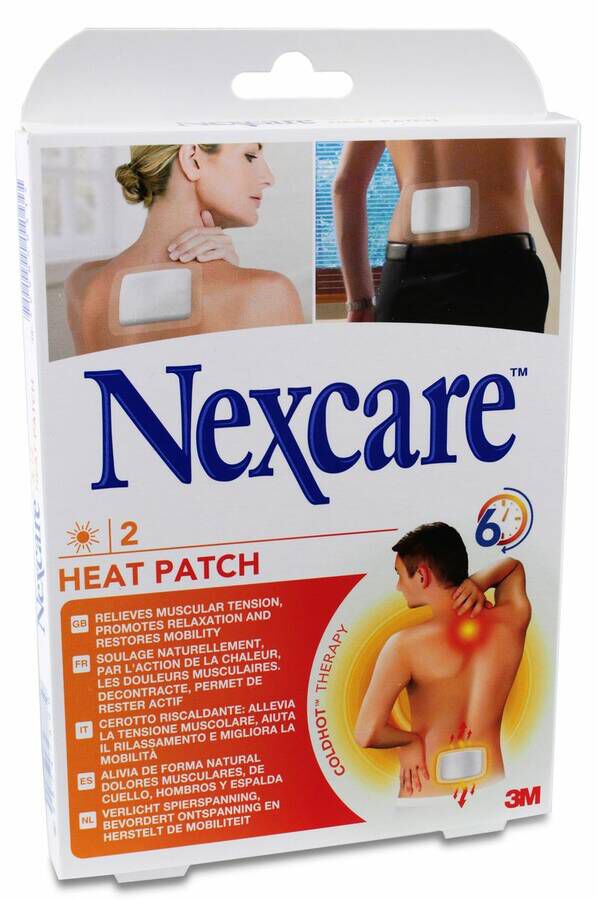 Nexcare Parche Térmico 9,5 x 13 cm, 2 Uds