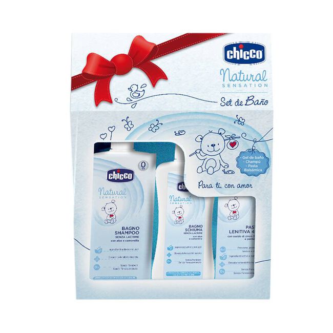 Chicco Set de Baño Sensation 3 Productos, 1 Unidad