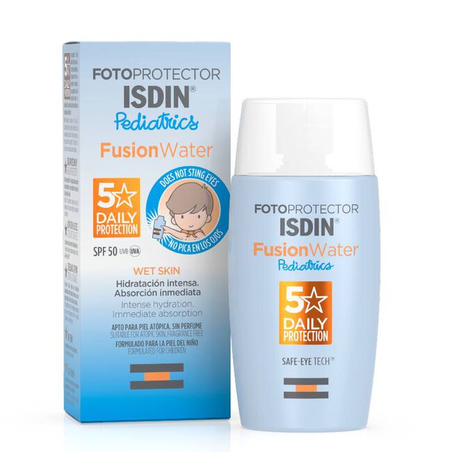 Isdin Pediatrics Fotoprotector Fusion Water SPF 50+, 50 ml