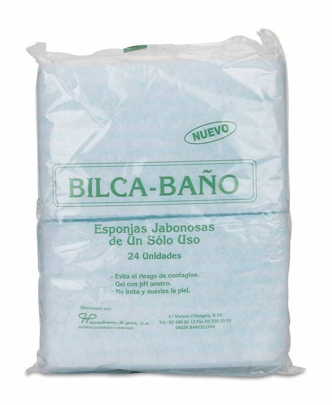 Bilca Esponja Jabonosa Baño, 24 Uds
