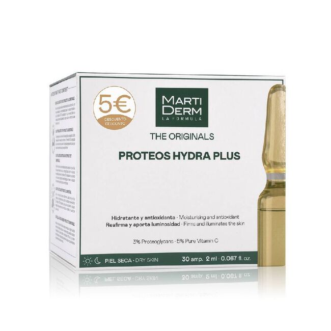 Promoción MartiDerm Proteos Hydra Plus, 30 Ampollas