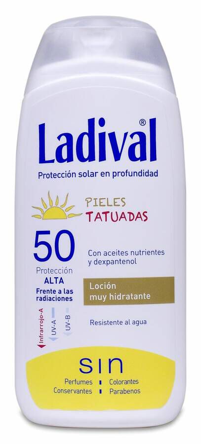 Ladival Piel Tatuada SPF 50, 200 ml