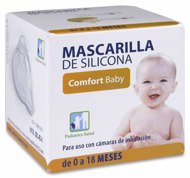 Pediatrics Mascarilla Silicona Comfort Baby 0-18 Meses, 1 Ud