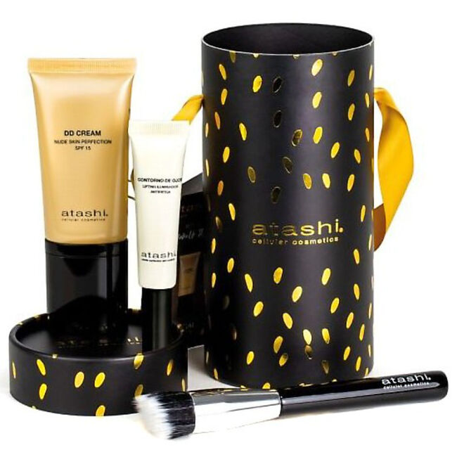 Pack Navidad Atashi DD Cream + Contorno de Ojos + Brocha