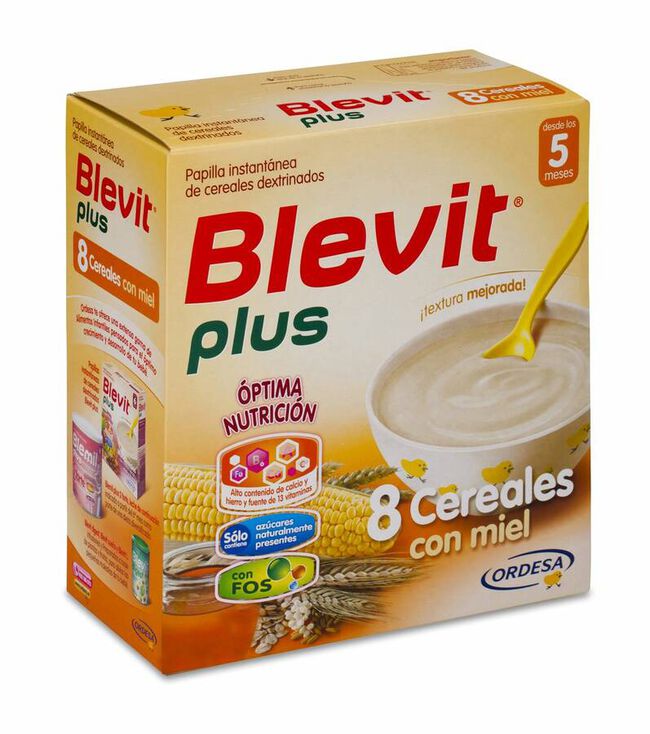 Blevit Plus 8 Cereales con Miel, 600 g