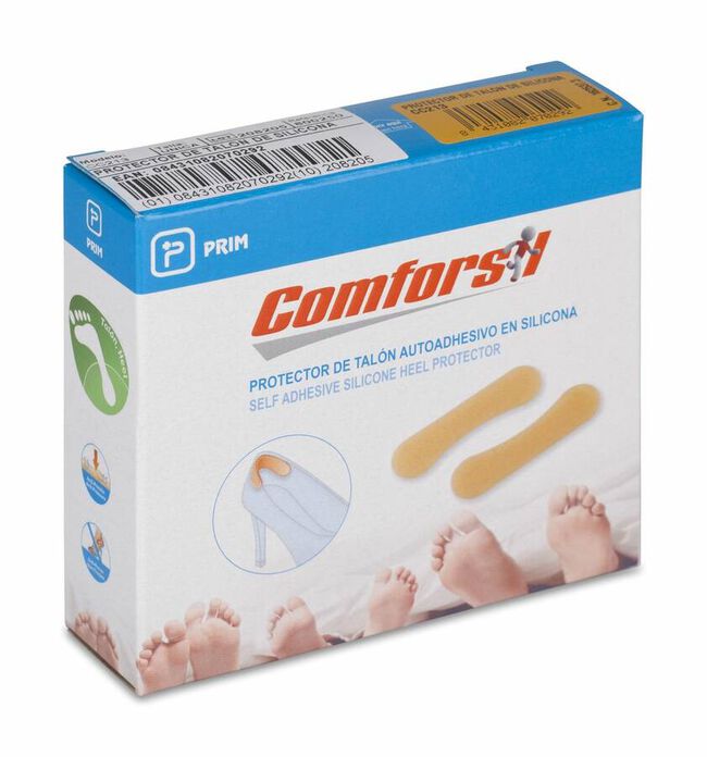 Comforsil Protector de Talón Autoadhesivo en Silicona, 2 Pares