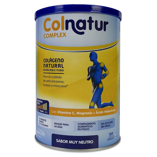 Colnatur Complex Neutro - Colágeno con Magnesio y Vitamina C para Músculos  y Articulaciones, 330g : : Salud y cuidado personal