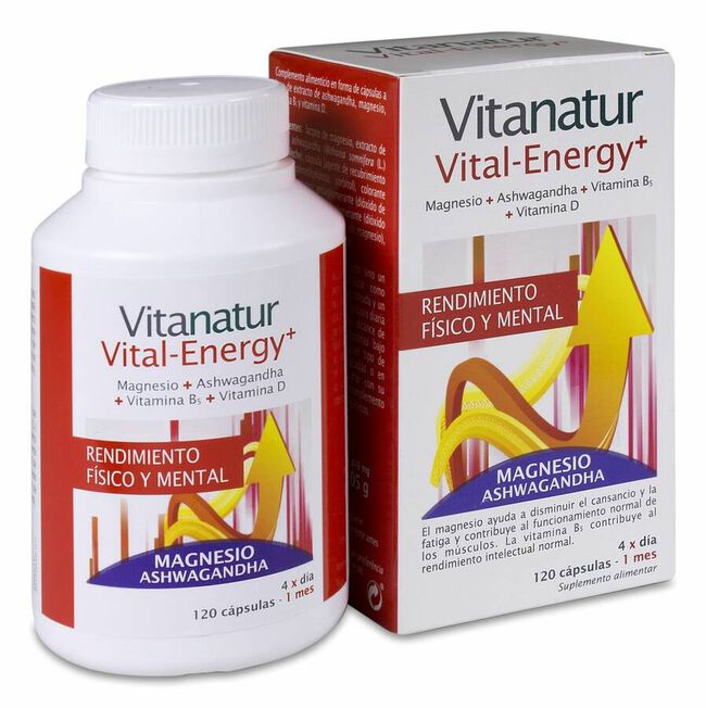 Vitanatur Vital-Energy+, 120 C&aacute;psulas