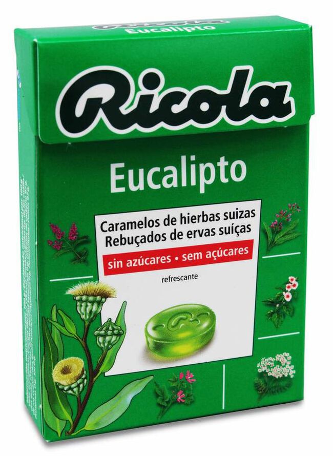 Ricola Perlas Eucalipto Sin Azúcar, 25 g