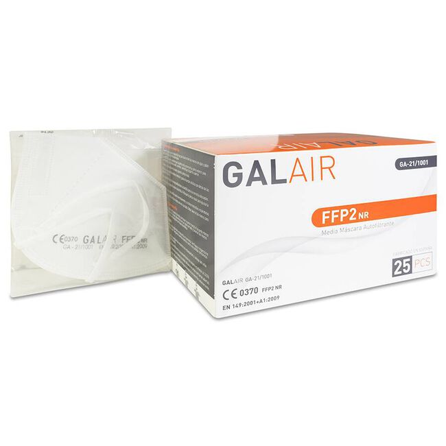 Galair Mascarilla FFP2 Blanca, 25 Unidades