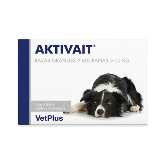 Aktivait Suplemento Perro Raza Grande, 60 comprimidos
