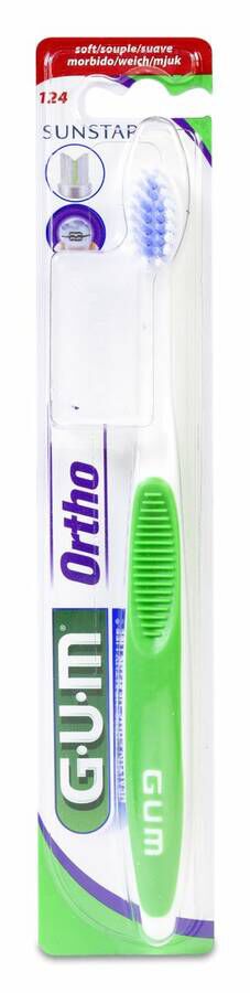 GUM Ortho Cepillo Dental de Ortodoncia, 1 Ud