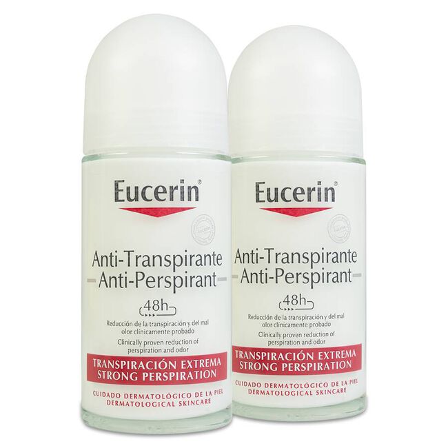 Duplo Eucerin Antitranspirante Roll-on, 2 X 50 ml