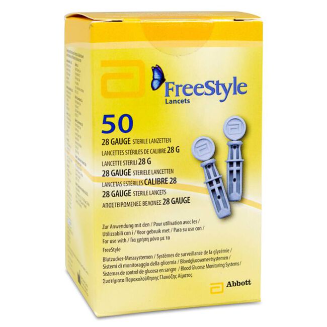 Abbott Freestyle Lancetas, 50 unidades