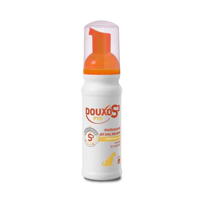 Douxo S3 Pyo Mousse Perros y Gatos Desinfectante Cutáneo, 150 ml