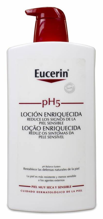 Eucerin Piel Sensible pH5 Loción Enriquecida, 1 L