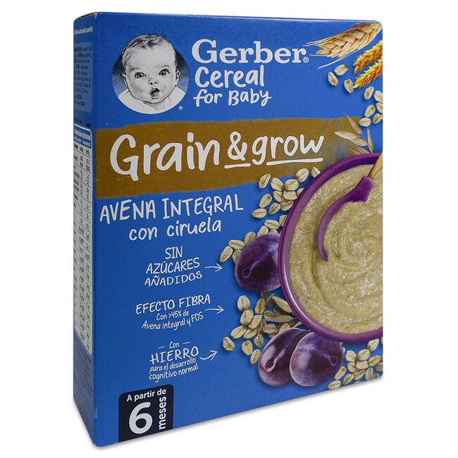 Gerber Papilla Avena con Ciruela, 250 g